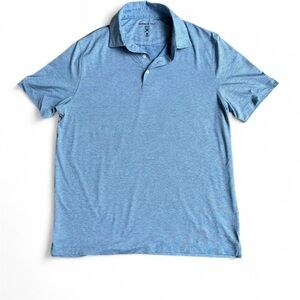 Kenneth Cole Heathered Sky Blue Men’s Polo Shirt